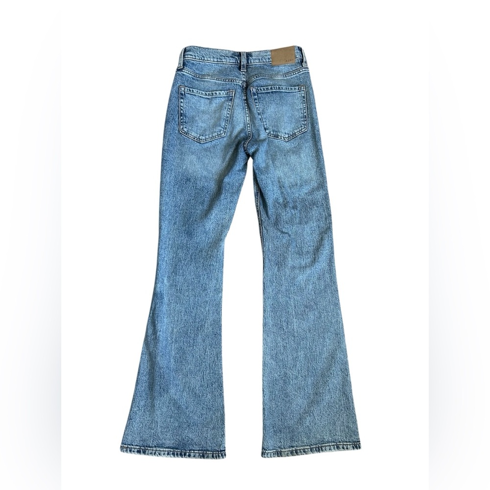 Aeropostale Distressed High Rise Flare Size 2R - Picture 5 of 9